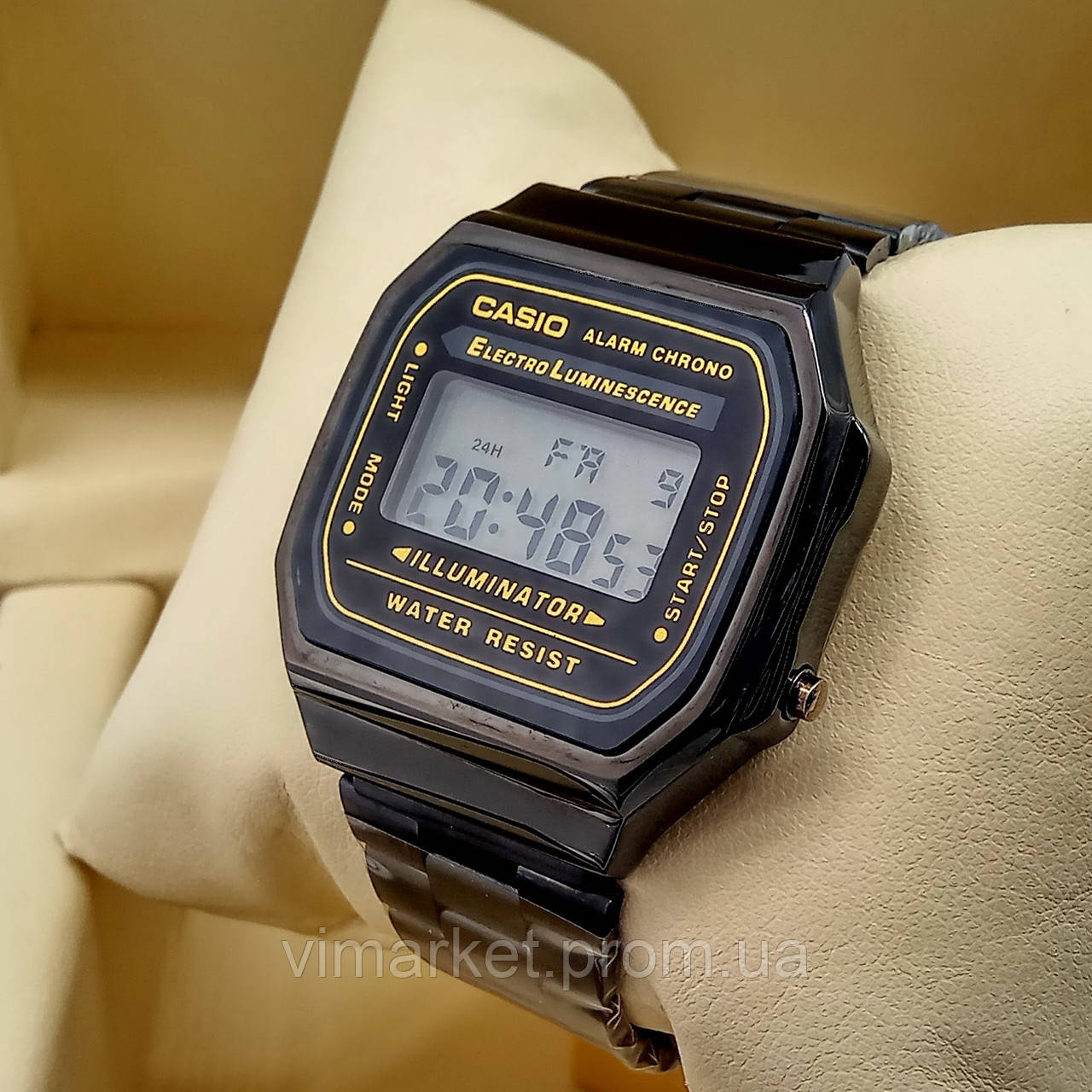 

Кварцевые (электронные) наручные часы Casio A168 Old School черного цвета AAA копия AAA copy High Copy