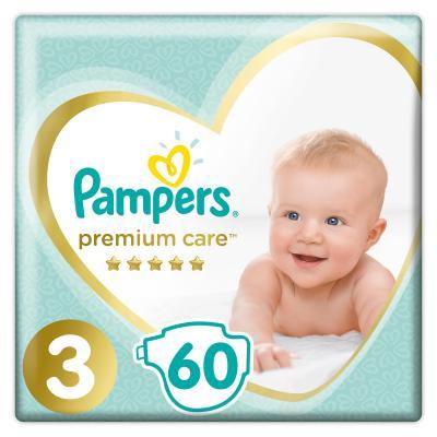 

Подгузник Pampers Premium Care Midi Размер 3 (6-10 кг), 60 шт (4015400274780)