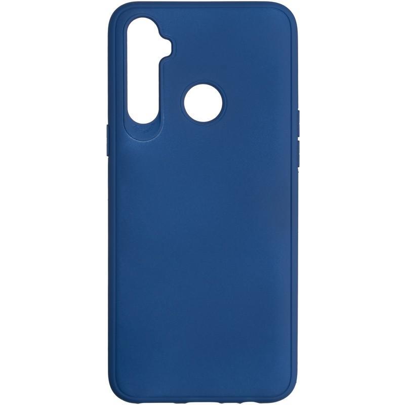 

Чехол Full Soft Case для Realme 5 Dark Blue TPU (прорезиненный чехол на Рилми 5 синий TPU), Синий: indigo