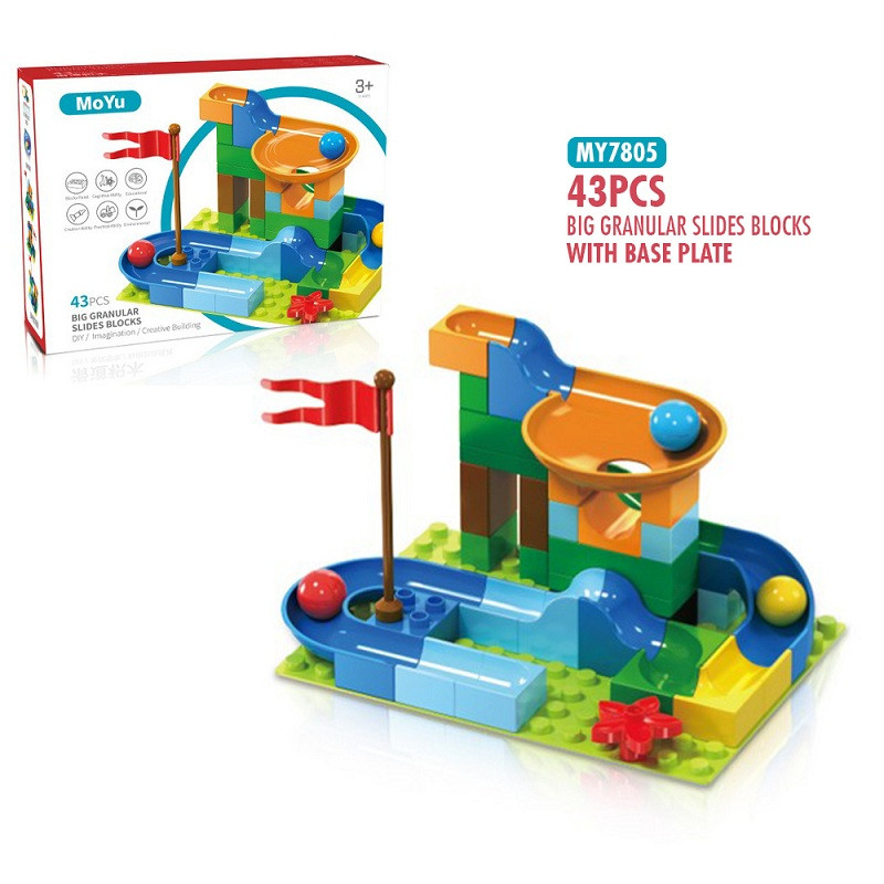 

MoYu Particle Slide Bloks 43 pcs | Детский конструтор 43 детали MY7805, Разноцветный