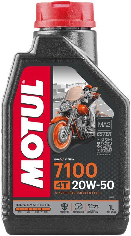 

Масло моторное 20w50 для мотоциклов синтетика Motul 7100 4T SAE 20W50 (1L)
