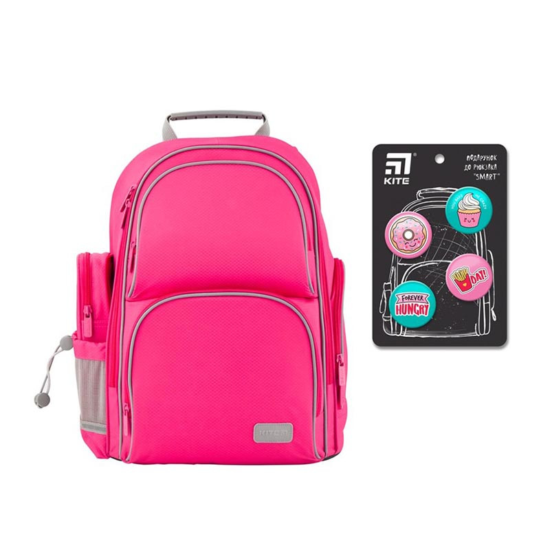 

Рюкзак шкільний Kite Education 702-1 Smart рожевий