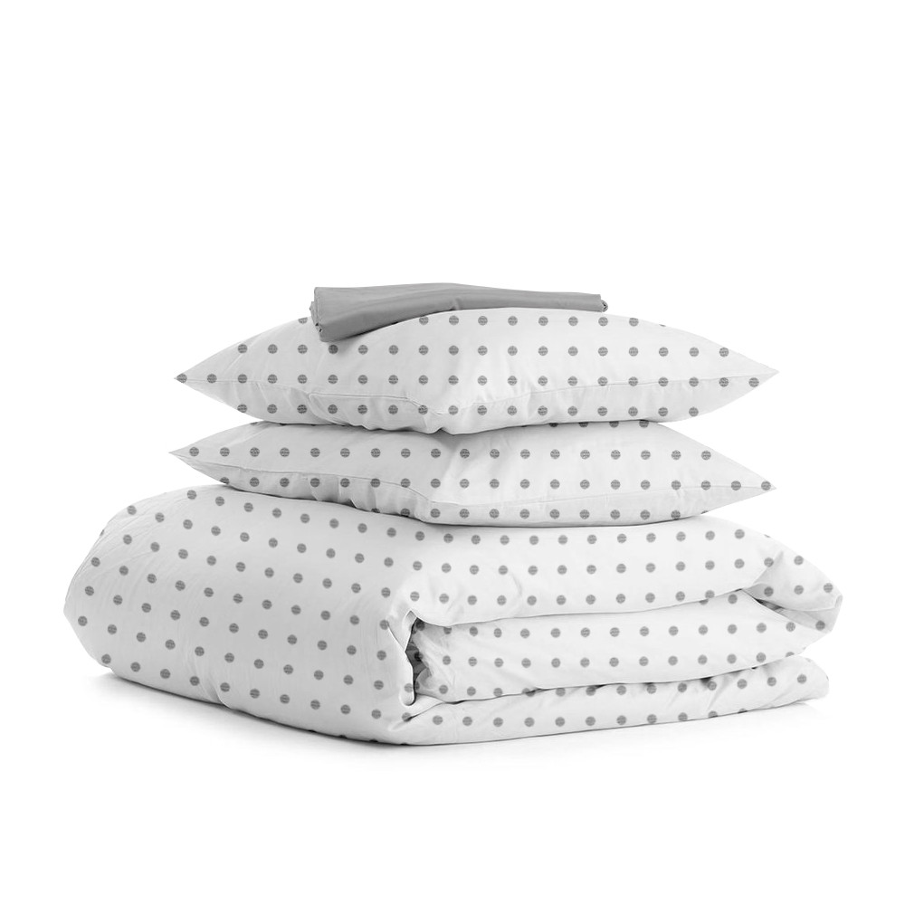 

Комплект полуторного постельного белья DOTS GREY GREY