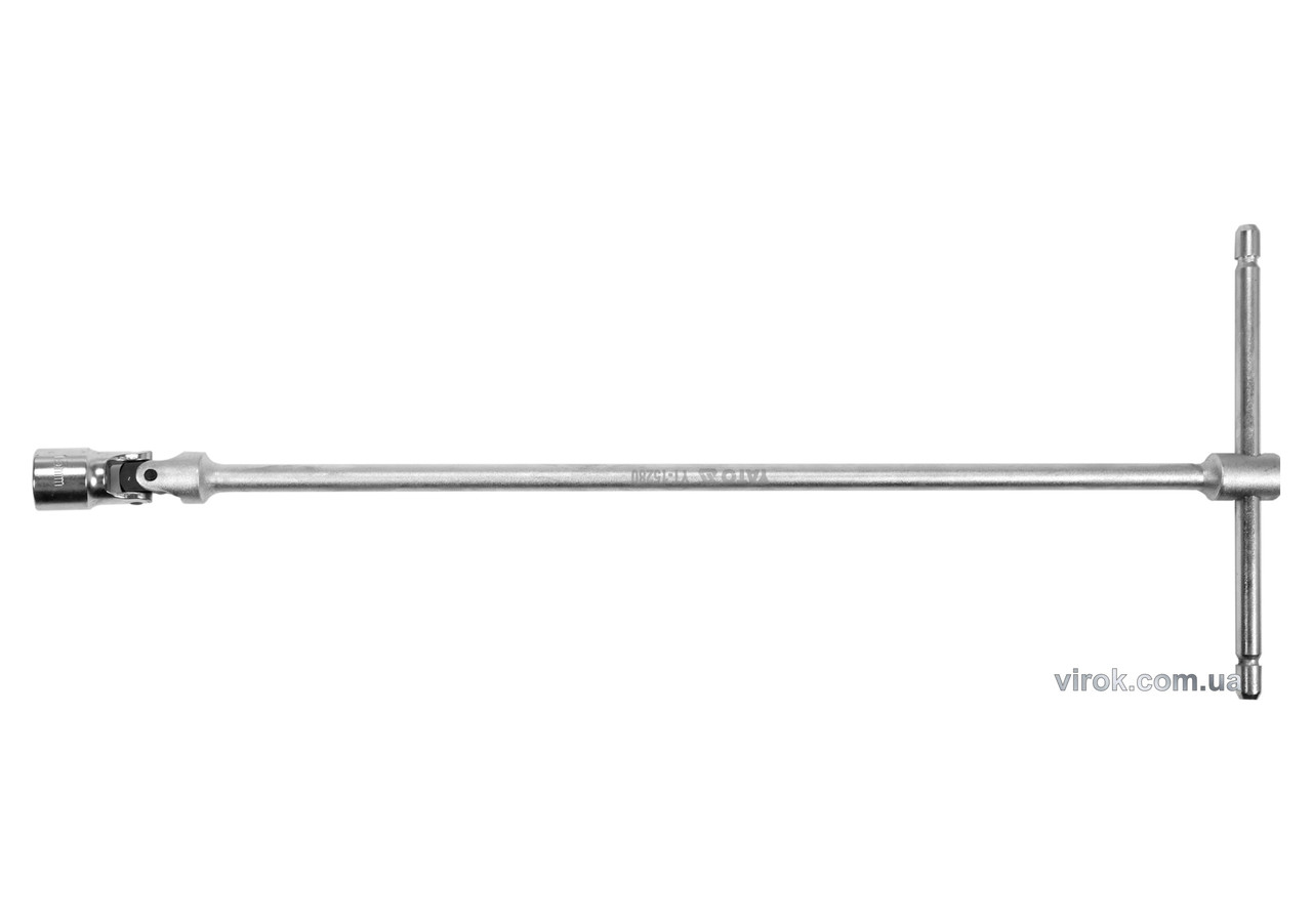 

Ключ торцевий Т-подібний з карданом YATO 15 мм 180 х 450 мм