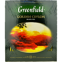 Чай черный пакетированный Greenfield "Golden Ceylon" 100шт (в коробке)