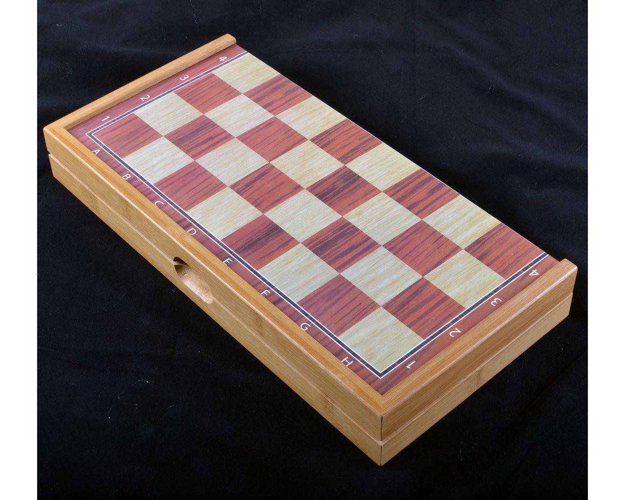 Игровой набор 3в1 нарды шахматы и шашки (39х39 см)