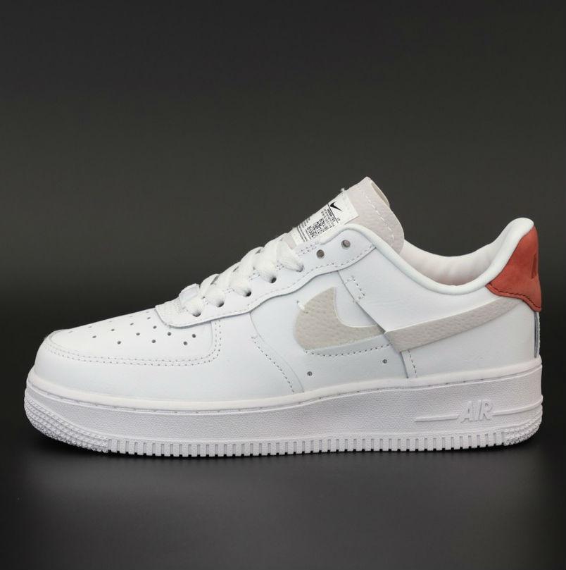 

Nike Air Force 1 '07 LX W in White, Platinum, Royal & Red | кроссовки женские и мужские белые осенние/весенние 38eur - 24.0cm, Белый