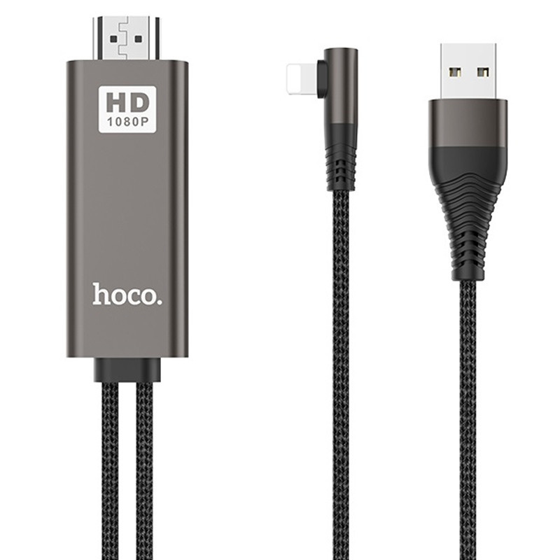 Кабель переходник Hoco UA14 Lightning to HDMI, цена 475 грн. - Prom.ua  (ID#1215420006)