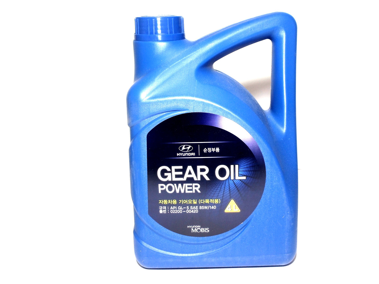 

Масло трансмиссионное Gear Oil POWER 85W/140 4л. API GL-5 (пр-во Mobis) 0220000420