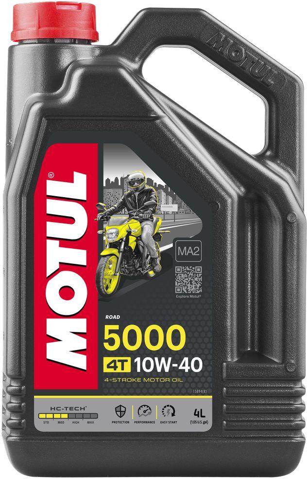 

Моторное масло MOTUL 5000 4T SAE 10W40 для 4-х тактных мотоциклов. Технология «HC-TECH®» 4л