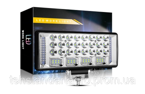 

Фара LED прямоугольная 204W 6000K (68 диодов) (22.5см х 10.5см х 3см) (ближний + дальний + повороты)