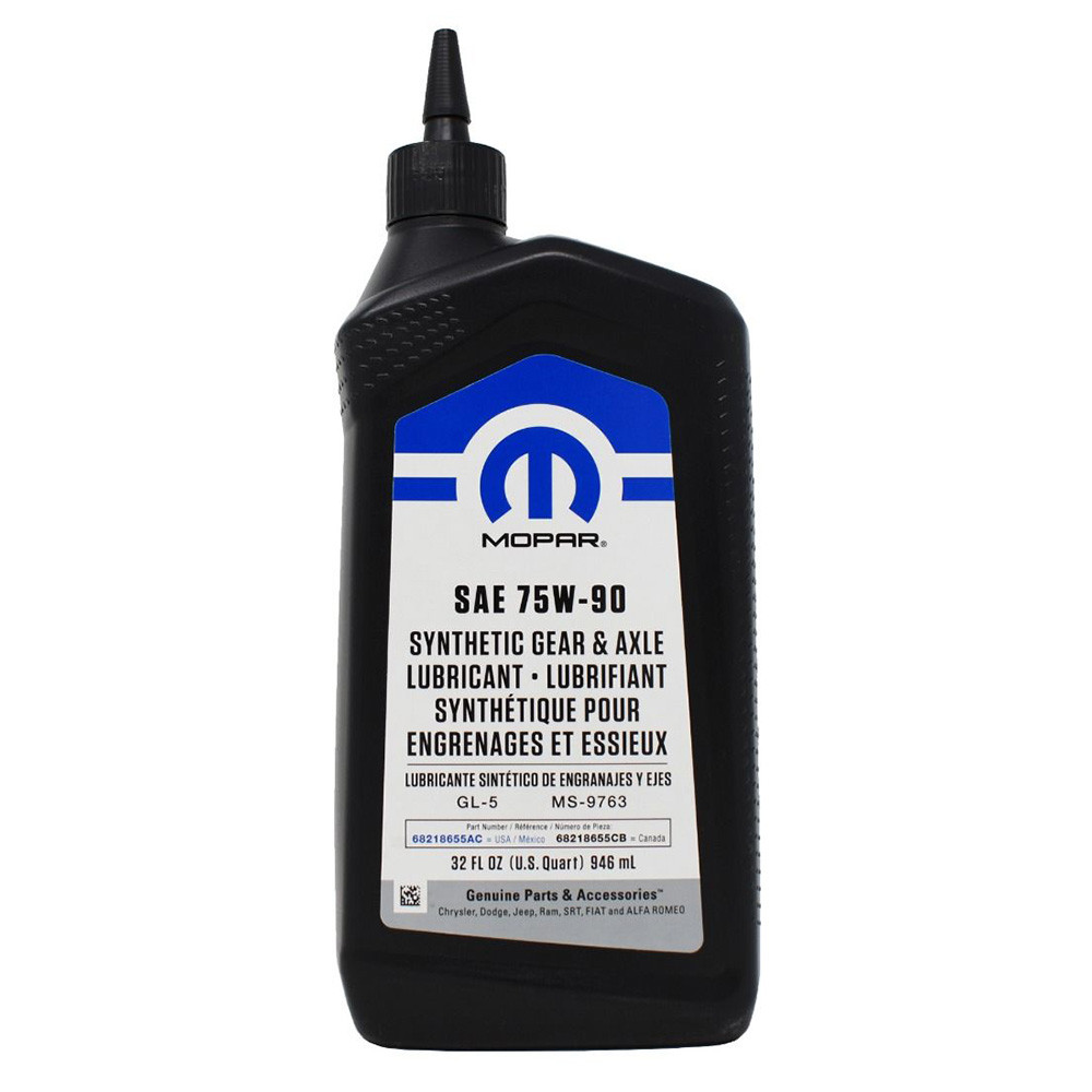 

Масло трансмиссионное Chrysler SAE 75W-90 (ms-9763) gl-5, 0.946л 68218655AC