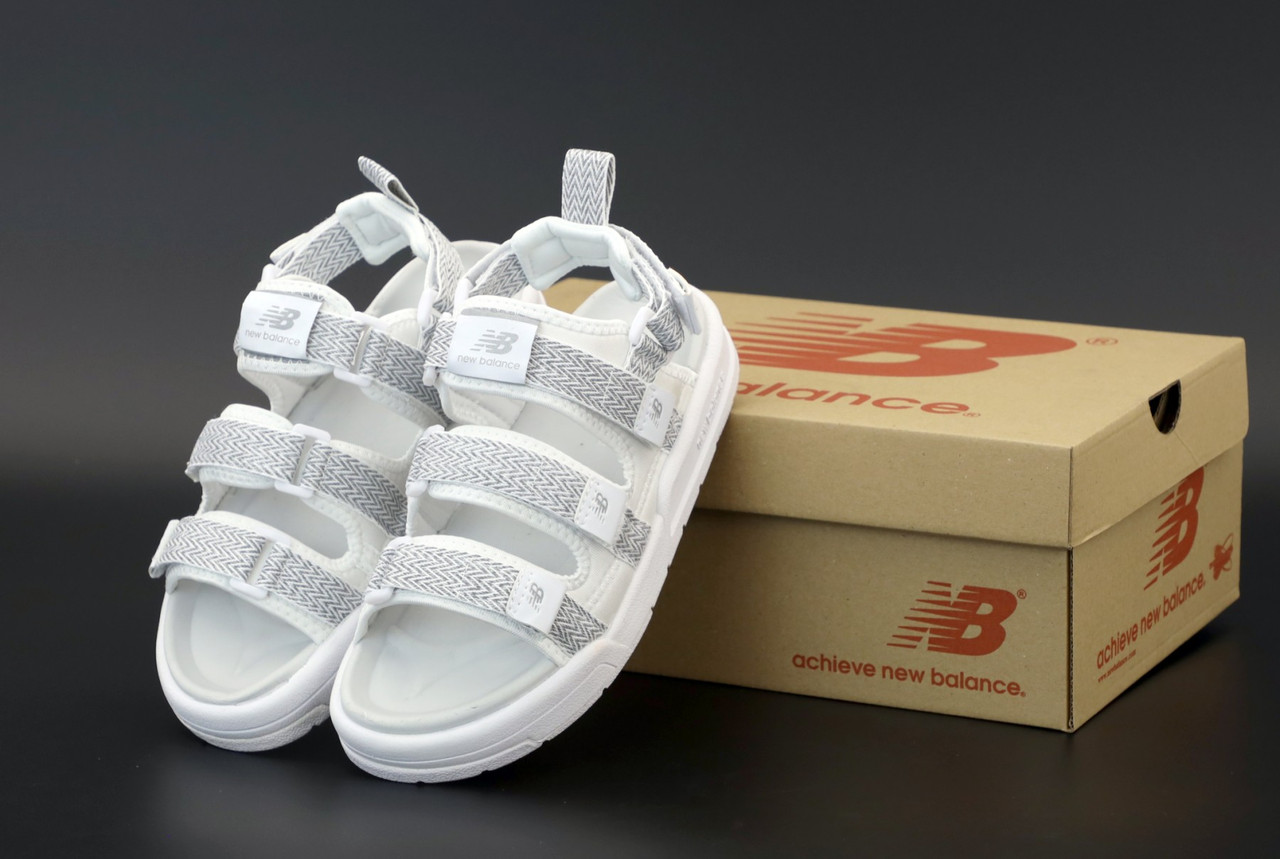 

Сандалии мужские New Balance Sandals белые, рефлектив, Нью Баланс, код KD-12209 42