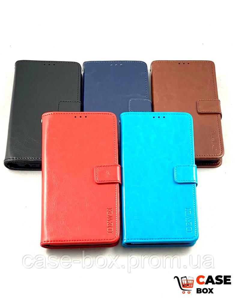 

Чехол книжка Idewei с магнитной застежкой для Xiaomi Redmi 8A коричневый