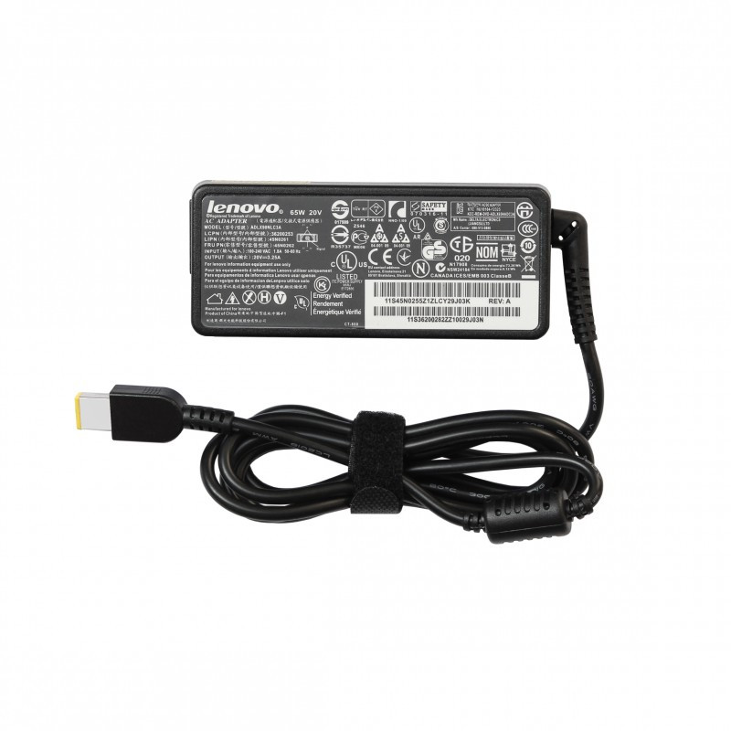 Мережевий блок живлення ( адаптер) для ноутбука Lenovo 20V 3.25 A 65W square - зарядний пристрій