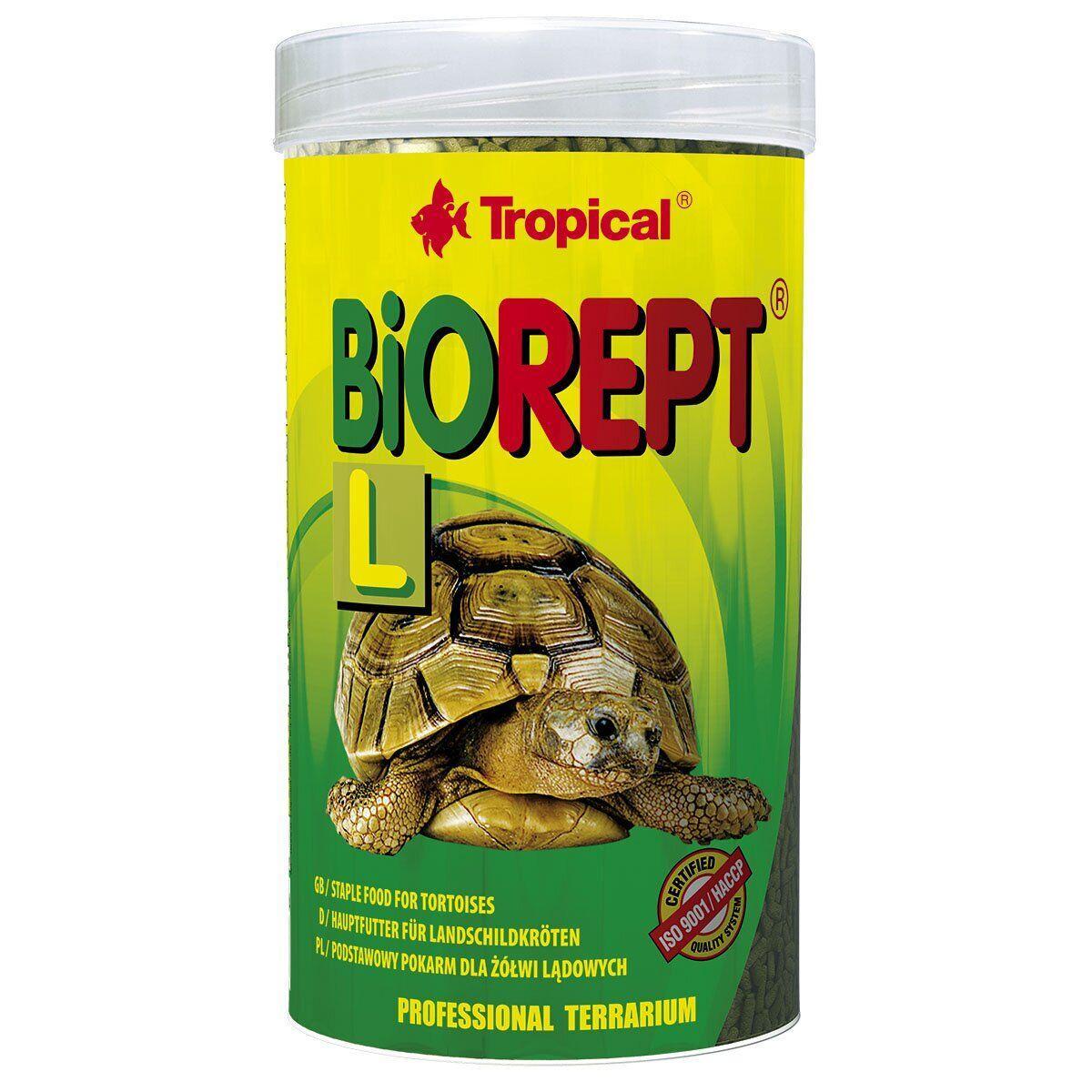 Сухой корм для сухопутных черепах Tropical в палочках «Biorept L» 250 мл