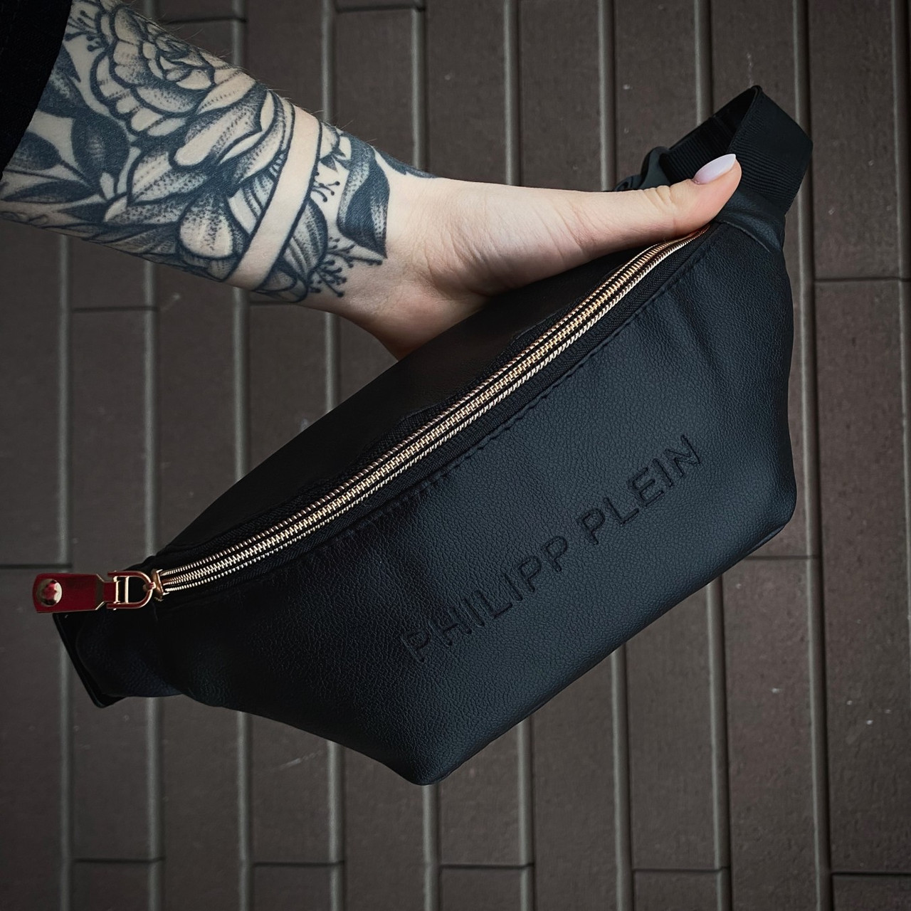 

Поясная Сумка Бананка Philipp Plein Black (AAA+), Черный