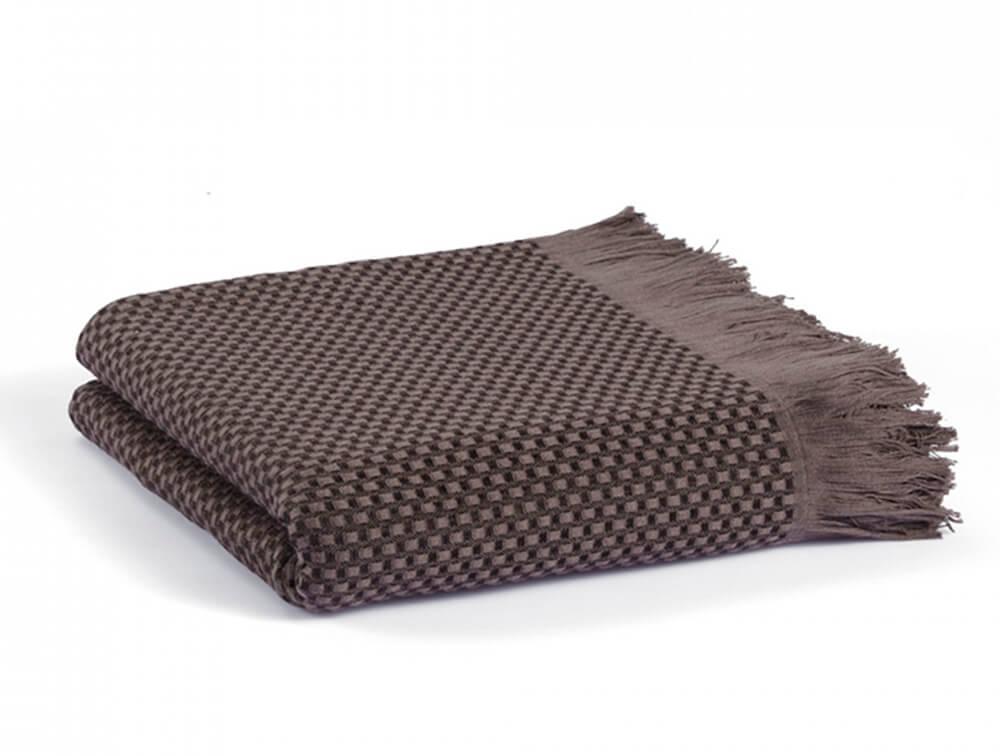 

Плед-покрывало Casual Avenue Fresno pique blanket chocolate, Коричневый