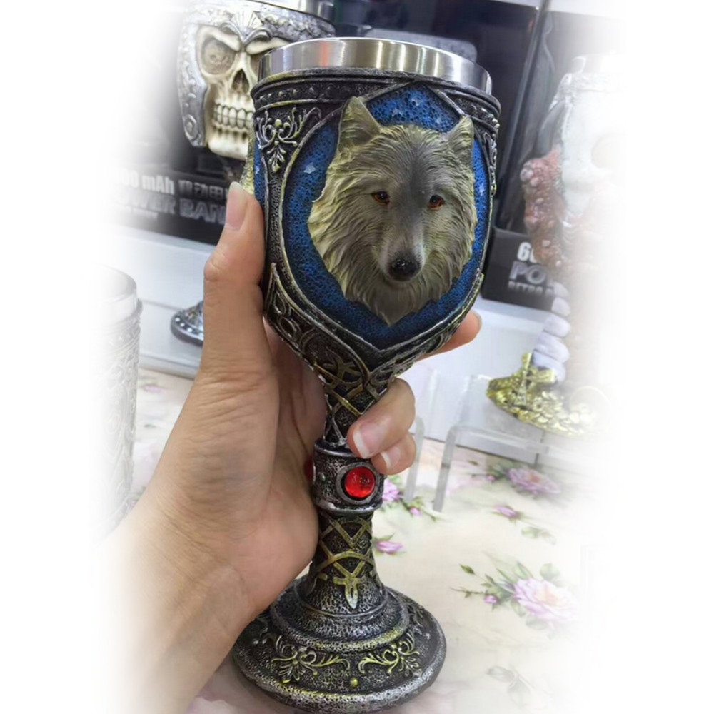 

Кубок 3D ретро Белый Волк Игра престолов Game of Thrones