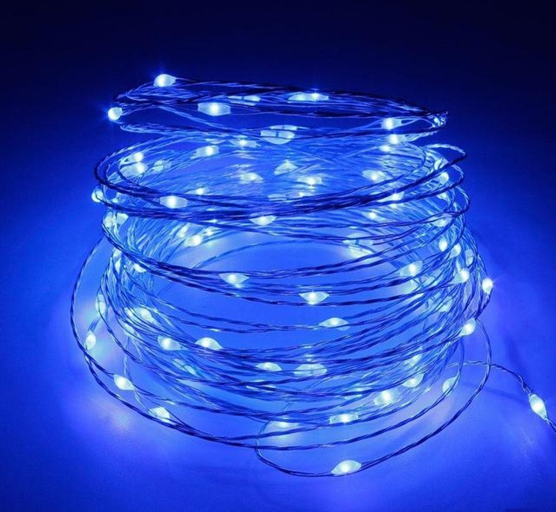 

Светодиодная гирлянда Lighteer Technology Limited 10 м 100 led на батарейках Blue (hub_cLMY25410)