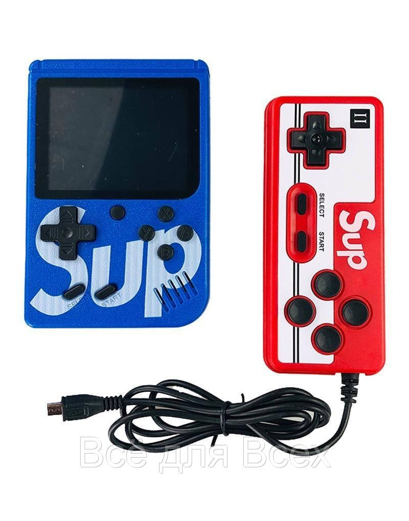 

Игровая приставка с джойстиком Retro Box Sup dendy 400in1 Красный/Red Синий/Blue