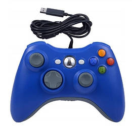Проводной джойстик Xbox 360 Microsoft Windows Геймпад Blue