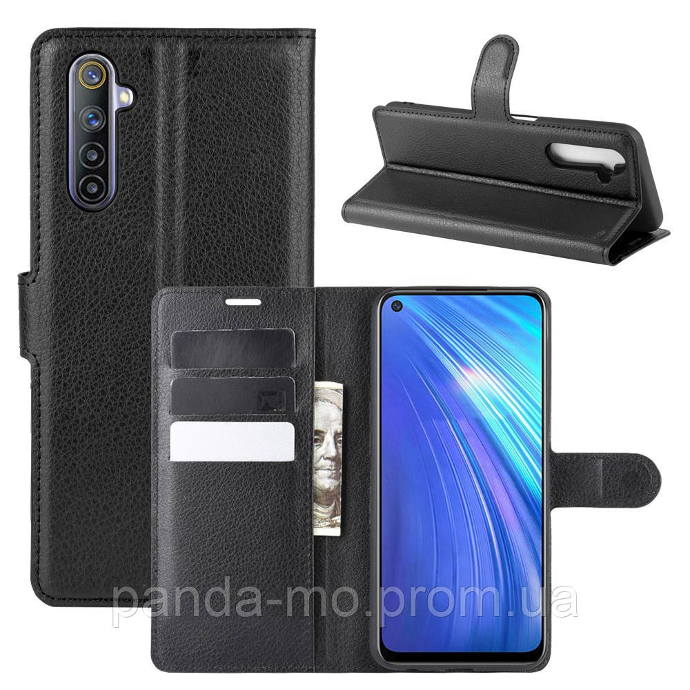 

Чехол книжка Ordinary Case на Realme 6, черный