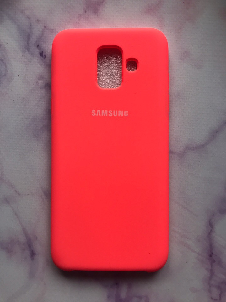 

Силиконовый чехол Silicone Case для Samsung Galaxy А6 (2018) Персиковый (11552)