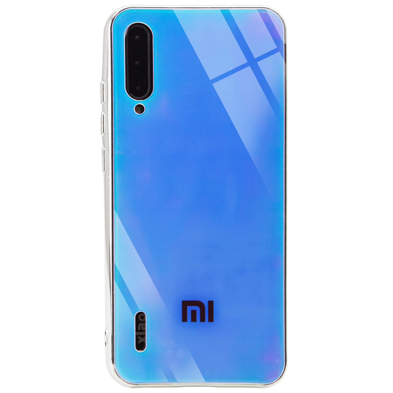 

TPU+Glass чехол Gradient Rainbow с лого для Xiaomi Mi A3 (CC9e, Голубой