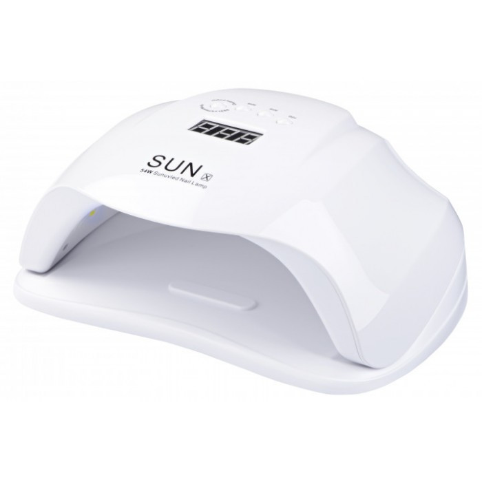 LED UV лед уф лампа SUN X 54вт для наращивания ногтей, гель лак Белая