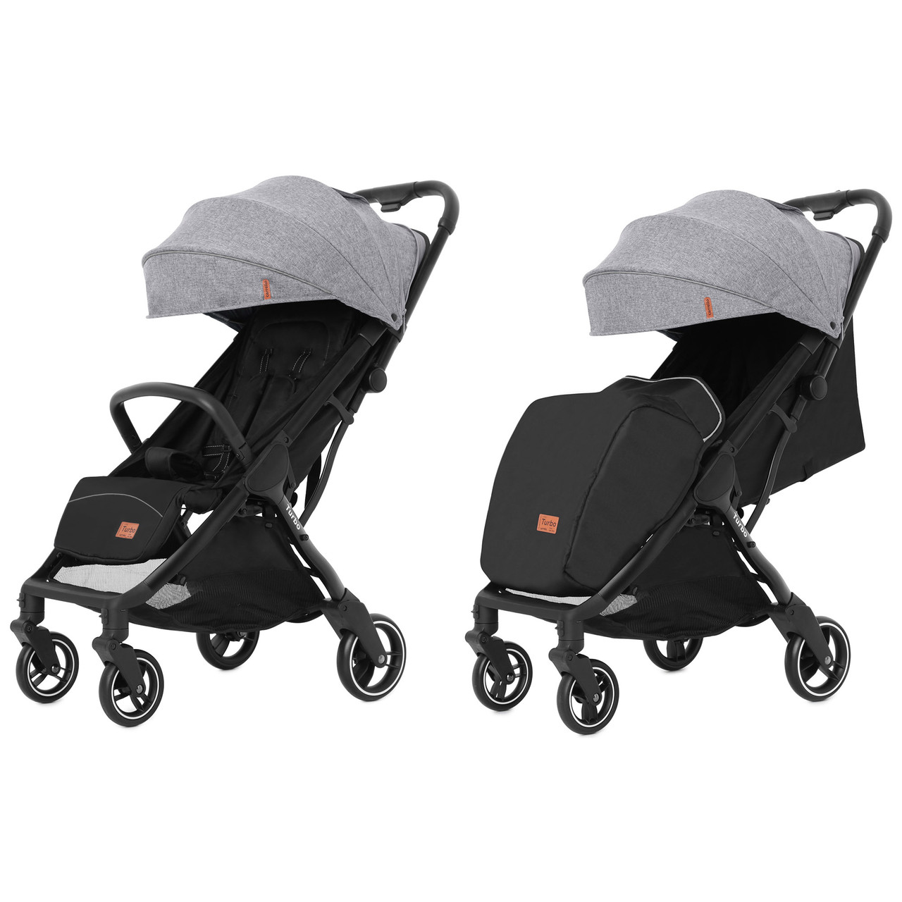 

Прогулочная коляска CARRELLO Turbo CRL-5503 Cool Grey +дождевик S, Серый