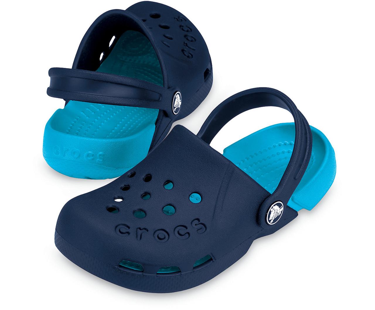 

Кроксы для мальчика сабо Электро оригинал / Crocs Kids' Electro Clog (10400), Синие 27, Синий