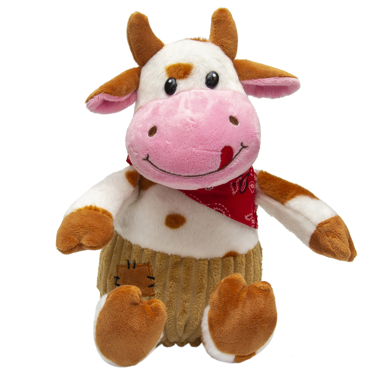 М'яка іграшка - бик в штанцях, 23 см, рудий, плюш (394967)