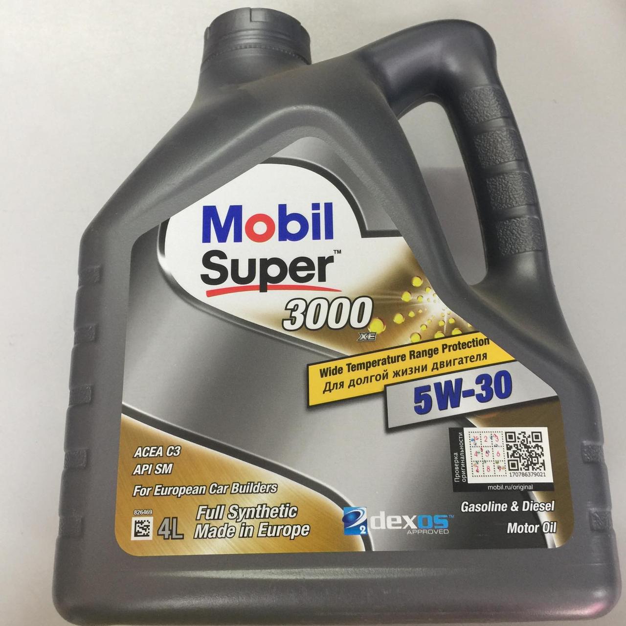 

Масло 5W-30 4L MOBIL SUPER 3000