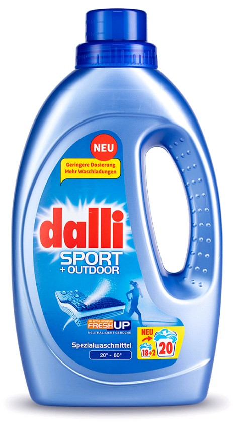 

Dalli Sport & Outdoor гель для стирки для стирки спортивной и верхней одежды 1.1 л (20 стирок)