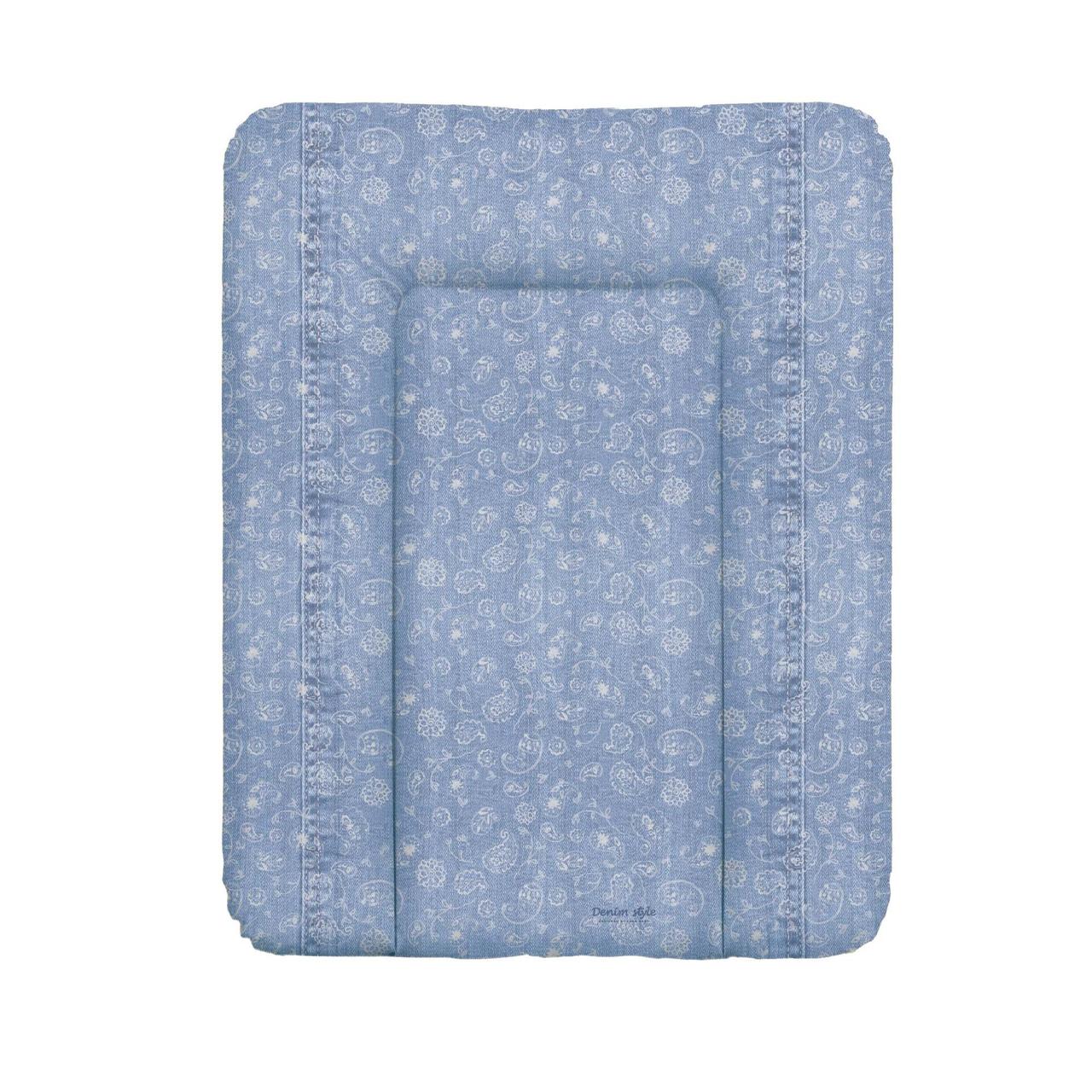 

Детский пеленальный матрас на комод Ceba baby Denim Style Boho blue 50x70 см., голубой