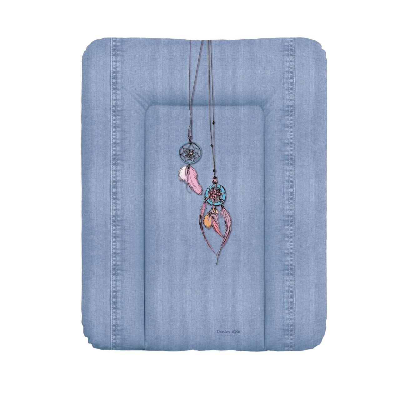 

Детский пеленальный матрас на комод Ceba baby Denim Style Dream Catcher 50x70 см., голубой