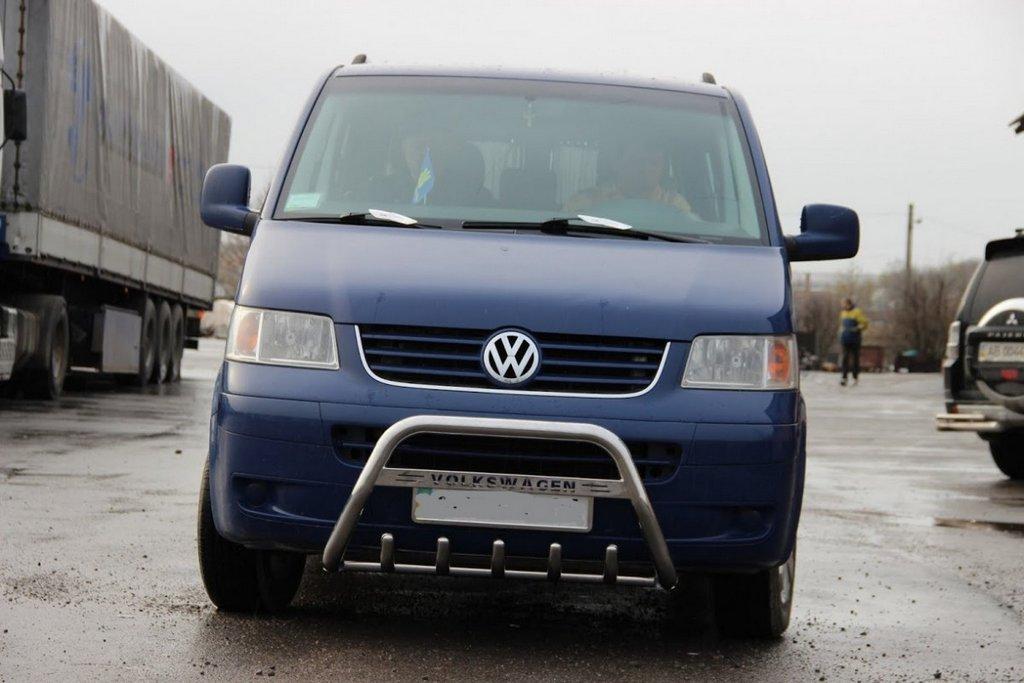 

Volkswagen T5 Caravelle 2004-2010 гг. Кенгурятник WT003 (нерж) 60мм, без надписи