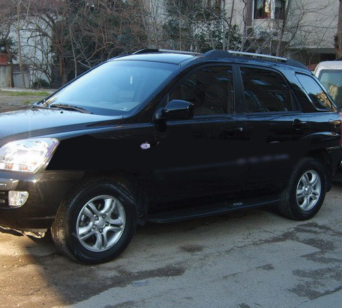 

Kia Sportage 2004-2010 гг. Боковые пластиковые площадки o304 (пластик)