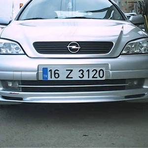 

Opel Astra G classic 1998-2012 гг. Передняя нижняя юбка HB, Sedan (под покраску)