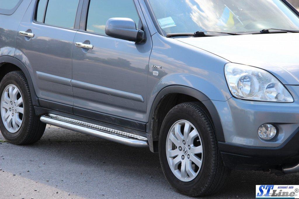 

Honda CRV 2001-2006 гг. Боковые площадки Premium (2 шт, нерж) 51 мм