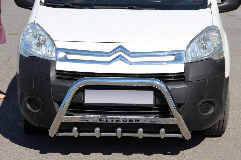 

Citroen Berlingo 2008-2018 гг. Кенгурятник WT004 (нерж.) 51 мм