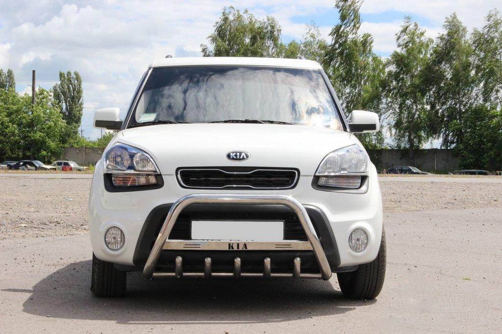 

Kia Soul I 2008-2013 гг. Кенгурятник WT0034 (нерж) 60 мм, без надписи