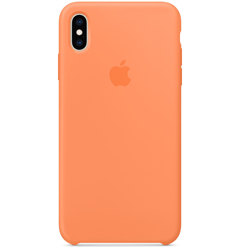 

Силиконовый чехол с микрофиброй (AAA) для Apple iPhone XS Max (6.5"), Оранжевый / papaya