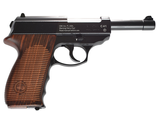 Зовнішній вигляд і пристрій пневматичного пістолета Borner C41 (Walther P38)