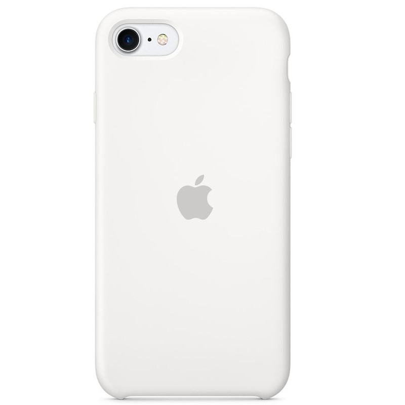 

Чехол Silicone case (AAA) для Apple iPhone SE (2020), Белый / white