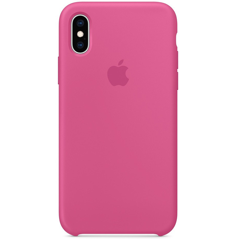 

Чехол Silicone case (AAA) для Apple iPhone X (5.8") / XS (5.8"), Малиновый / dragon fruit