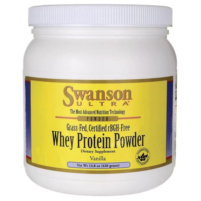 

Swanson Ultra Certified rBGH-Free Grass-Fed Whey Protein Powder - Vanilla 420 гр