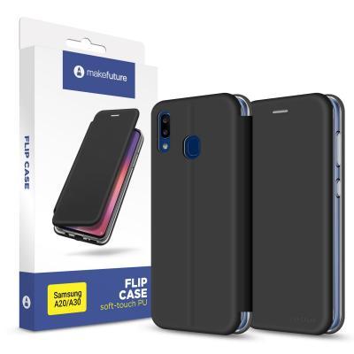 

Чехол для моб. телефона MakeFuture Flip Case (Soft-Touch PU) Samsung A20/A30 Black (MCP-SA205BK, Черный