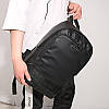 Городской рюкзак Calvin Klein. Черный унисекс рюкзак. Рюкзак для ноутбука 15.6", фото 4